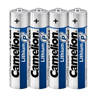  Батарейка AAA Camelion LR03-4BL Lithium (15242) 