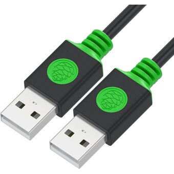  Кабель интерфейсный Greenconnect GCR-UM2M-BB2S-1.0m USB 2.0 1m черный 