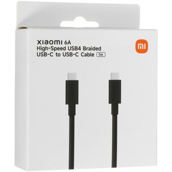  Кабель Xiaomi 6A BHR087BGL High-speed USB4 Braided USB-C to USB-C Cable (1m) 