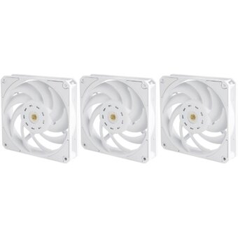  Вентилятор Eurocase EU-FN120WL003 WH KF2150PBT-HDB White,120 white fan,Bearing HDB 4pin PMW female and male connector with brown box,3pcs 