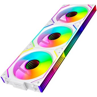  Вентилятор Eurocase EU-FN120ARGB_8+16 Kit WH C120SE White / Fan Kit 3 in 1,3*120 ARGB fans 4pin PWM+AURA 5V3pin female and male connector 