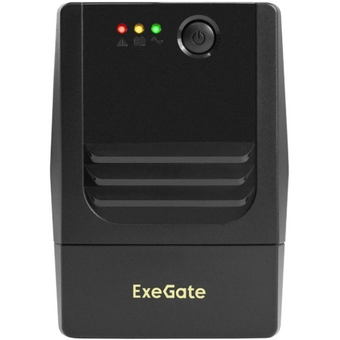  ИБП ExeGate Power NB-1000.LED.AVR.2SH.USB (EX299493RUS) 1000VA/650W, LED, AVR, 2*Schuko, USB, батарея 12V 9Ah, Black 