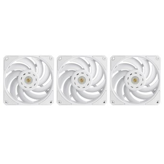  Вентилятор Eurocase EU-FN120WL003 WH KF2150PBT-HDB White,120 white fan,Bearing HDB 4pin PMW female and male connector with brown box,3pcs 