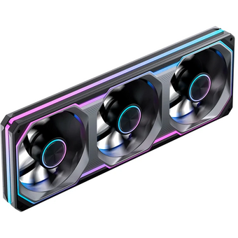  Вентилятор JONSBO XA-360BR (3 in 1) 362х123х28мм Reverse (PWM, ARGB LED, 700-1800об/мин, черный) Retail 