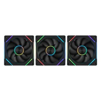  Вентилятор Eurocase EU-FN120ARGB_8+14 BL YF12017C Black,120 ARGB fan 3pin+AURA 5V3pin female and male connector with brown box,3pcs 