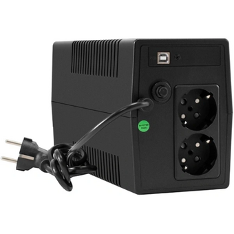  ИБП ExeGate Power NB-1000.LED.AVR.2SH.USB (EX299493RUS) 1000VA/650W, LED, AVR, 2*Schuko, USB, батарея 12V 9Ah, Black 