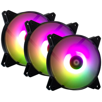  Кулер Lyambda LAC-01 (чёрный, ARGB, 1100 RPM, 20.3 dBA, 36.54 CFM, 4-Pin/5v ARGB) 