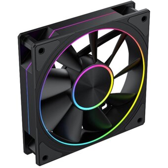  Вентилятор Eurocase EU-FN120ARGB2002_8+18 BL YF12023 Black,120 ARGB fan 3pin+AURA 5V3pin female and male connector with brown box,3pcs 