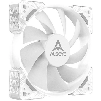  Вентилятор ALSEYE N12-W (AS.04.04.0029) Fan 120mm, 700-1800rpm, 25.98-64.46CFM, 17.4-34.8dBA, PWM, White, RTL 