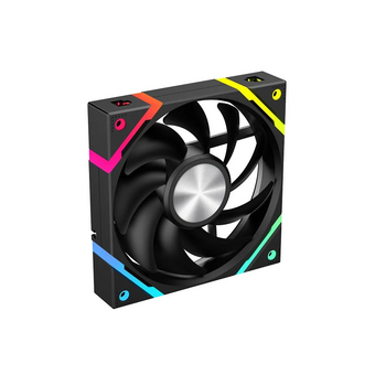  Вентилятор Eurocase EU-FN120ARGB_12 BL YH1225 Black,120 ARGB fan 3pin+AURA 5V3pin female and male connector with brown box,3pcs 
