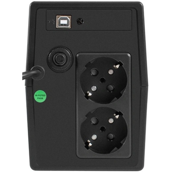  ИБП ExeGate Power NB-1000.LED.AVR.2SH.USB (EX299493RUS) 1000VA/650W, LED, AVR, 2*Schuko, USB, батарея 12V 9Ah, Black 