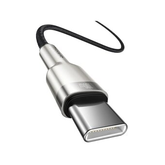  Кабель Baseus CATJK-D01 Type-C-Type-C Cafule Metal 100W 2м чёрный 