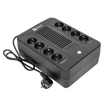  ИБП EKF SSW-1000 E-Power Home 1000ВА, 600Вт, 8хSchuko, USB, RJ45 