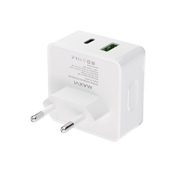 СЗУ Maxvi CHL-603PD Type-CUSB 30W 6A (3A+3A) PD QC3.0, white 