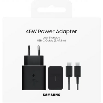  СЗУ Samsung EP-T4511XBEGEU 45W с кабелем Type-C, черный 