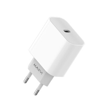 СЗУ Maxvi CHL-601PD 18W, 3A, QC 3.0, PD 3.0, 1xUSB-C, white 
