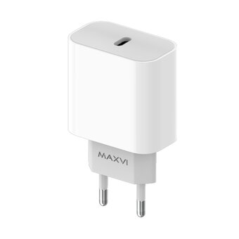  СЗУ Maxvi CHL-601PD 18W, 3A, QC 3.0, PD 3.0, 1xUSB-C, white 
