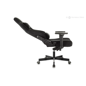  Кресло Knight Hunter черный Alfa Black LT20 искусственная замша крестов. металл 