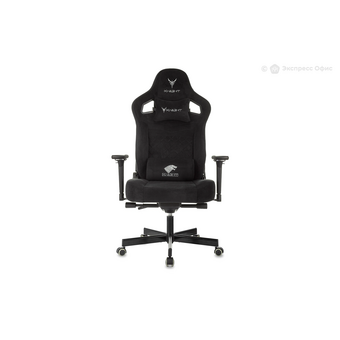  Кресло Knight Hunter черный Alfa Black LT20 искусственная замша крестов. металл 