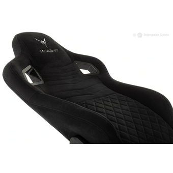  Кресло Knight Hunter черный Alfa Black LT20 искусственная замша крестов. металл 