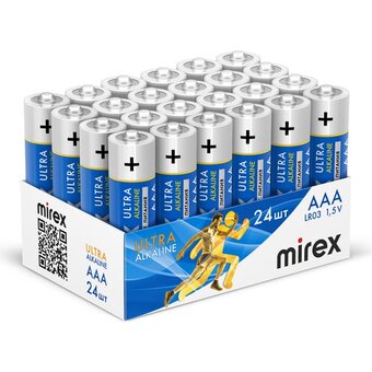  Батарейка AAA Mirex LR03-24Box Ultra Alkaline (23702-LR03-B24) 