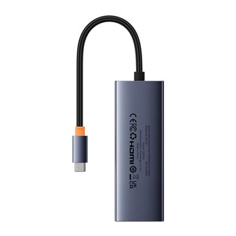  USB-C хаб Baseus B00052809813-00 Flite Series 5-Port серый 