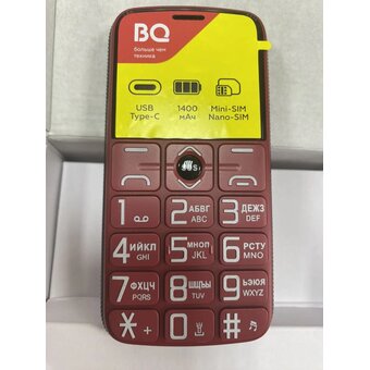  УЦ Мобильный телефон BQ 1851 Respect Red (плохая упаковка, б/у, нет гар.талона, замена ЗУ) 