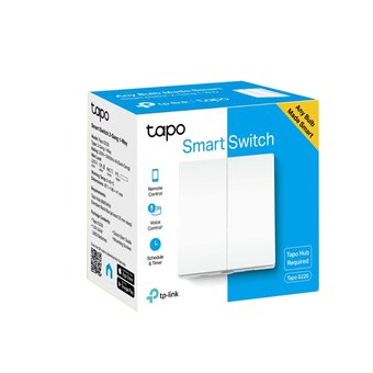  Умный выключатель TP-Link Tapo S220 2-клавишный, 1-позиционный 