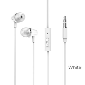  Наушники Borofone BM21 Graceful universal earphones with mic, white 