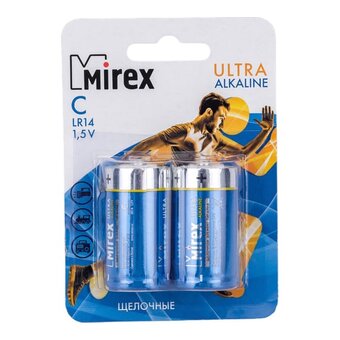  Батарейка C Mirex LR14-2BL Ultra Alkaline (23702-LR14-E2) 