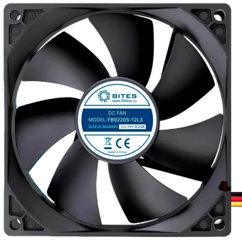  Вентилятор 5bites FB9220S-12L3 92X20 / Sleeve / 2000RPM / 3P 