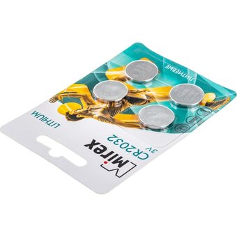  Батарейка Mirex CR2032-4BL Lithium (23702-CR2032-E4) 