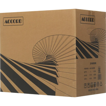  Корпус Accord ACC-ZM3B, без БП, mATX, черный 