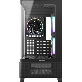  Корпус Deepcool CG380U 3F, TG (aquarium), 3x120mm ARGB Fan, mini-ITX, mATX, черный 