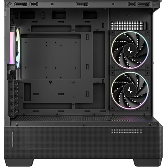  Корпус Deepcool CG380U 3F, TG (aquarium), 3x120mm ARGB Fan, mini-ITX, mATX, черный 