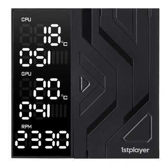  Кулер 1STPLAYER Frost Bite FB12DS-7 Black / 7HPx6mm, dual tower, 270W TDP, 2x120mm fans, 800-2300 RPM, 70.15 CFM, 34.8 dBA 