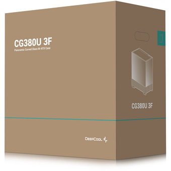  Корпус Deepcool CG380U 3F, TG (aquarium), 3x120mm ARGB Fan, mini-ITX, mATX, черный 