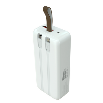  Внешний аккумулятор More Choice PB55-30 30000mAh 1USB+1Type-C+1micro-USB 3.0A PD22.5W с кабелями White 