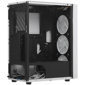  Корпус PCCOOLER MA100 Mesh WH, Mesh Mid Tower, Black, TG, 3x120mm ARGB ATX, mATX, mITX (без БП) 