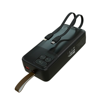  Внешний аккумулятор More Choice PB55-30 30000mAh 1USB+1Type-C+1micro-USB 3.0A PD22.5W с кабелями Black 