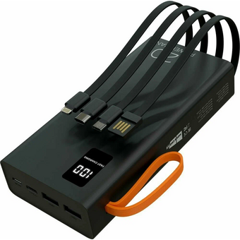 Внешний аккумулятор More Choice PB22-20 20000mAh 2USB 2.1A с кабелем Black 
