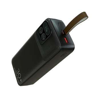  Внешний аккумулятор More Choice PB55-30 30000mAh 1USB+1Type-C+1micro-USB 3.0A PD22.5W с кабелями Black 