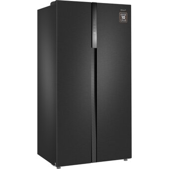  Холодильник Weissgauff WSBS 550 Inverter NoFrost Dark Grey 