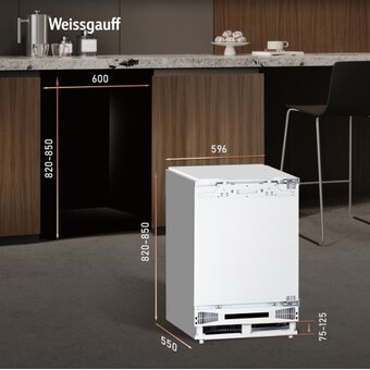  Встраиваемый холодильник Weissgauff WRI-85 Inverter 