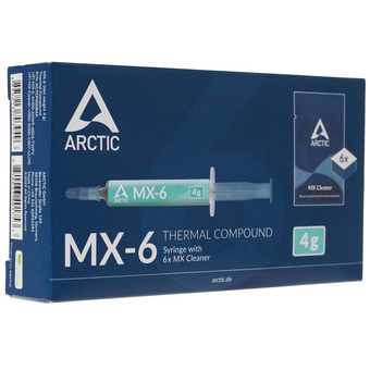  Термопаста Arctic Cooling ARCTIC MX-6 4 грамма with 6pcs MX Cleaner ACTCP00084A 