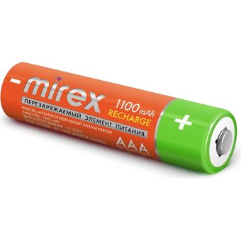  Аккумулятор Mirex Ni-MH HR03/AAA 1100mAh 1,2V (23702-HR03-11-E4) 4 шт 