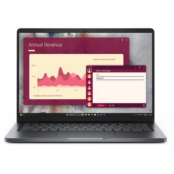  Ноутбук Dell Pro 14 (PRO14-7315-Linux) Core Ultra 7 265U 32Gb SSD1Tb Intel Graphics 14" IPS FHD+ (1920x1200) grey WiFi BT Cam 
