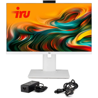  Моноблок IRU Tactio 23IW (2180456) 23.8" Full HD i5 1235U (1.3) 16Gb SSD512Gb Iris Xe без ОС GbitEth WiFi BT 65W Cam белый 1920x1080 RUS 
