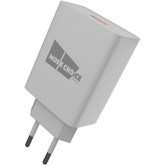  СЗУ More choice NC52QCm 1USB 3.0A QC3.0 с кабелем USB+micro USB White 