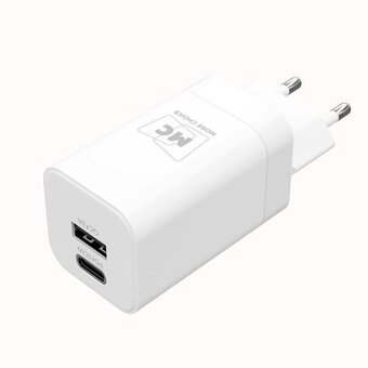  СЗУ More choice NC85 1USB+1Type-C 3.0A PD20W+QC3.0 быстрая зарядка White 